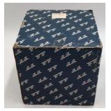 Vintage 1987 FFF Taiwan Pink Rose Pumpkin Trinket Box Lidded Ceramic