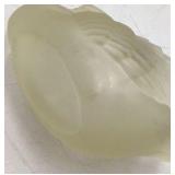 Vintage Miniature Ceramic Bird & Swan Planters Blue Goose Gold Accents Frosted Glass Swan Yellow Shell Swan