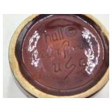 Vintage Hull Oven Proof Brown Drip Glaze Creamer and Sugar Set