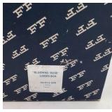 Vintage 1987 FFF Taiwan Pink Rose Pumpkin Trinket Box Lidded Ceramic