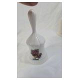 Vintage Porcelain & Glass Collectible Bells Assortment