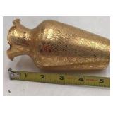 Vintage Gold Luster Ceramic Vase – Brown with Floral Design (Haviland Co. Marked)
