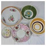 Assortment of vintage porcelain serving bowls