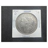 1921-D Silver Morgan Dollar