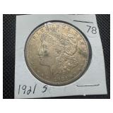 1921-S Silver Morgan Dollar