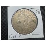 1921-S Silver Morgan Dollar