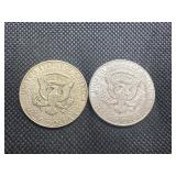 1964 and 1964-D 90% Silver Kennedy Half Dollars