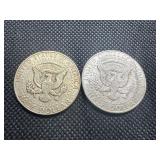 1964 and 1964-D 90% Silver Kennedy Half Dollars