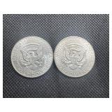 1964 and 1964-D 90% Silver Kennedy Half Dollars