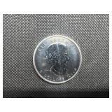 2009 BU SilverCanada Maple Leaf  Coin - 1 Oz. of .9999 Silver