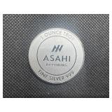 BU One Ounce .999 Silver Asahi Refining Round