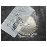 1995 Uncirculated American Silver Eagle in sealed Littleton package