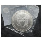 1997 Uncirculated American Silver Eagle in sealed Littleton package