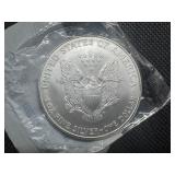 1998 Uncirculated American Silver Eagle in sealed Littleton package