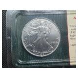 1999 Uncirculated American Silver Eagle in sealed Littleton holder