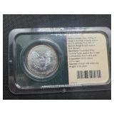 1999 Uncirculated American Silver Eagle in sealed Littleton holder
