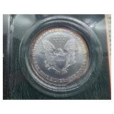 1999 Uncirculated American Silver Eagle in sealed Littleton holder