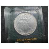 2000 Uncirculated American Silver Eagle in sealed Littleton holder