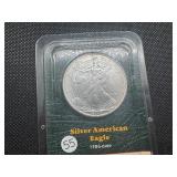 2000 Uncirculated American Silver Eagle in sealed Littleton holder