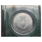 2000 Uncirculated American Silver Eagle in sealed Littleton holder