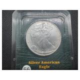 2000 Uncirculated American Silver Eagle in sealed Littleton  holder