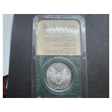 2000 Uncirculated American Silver Eagle in sealed Littleton  holder
