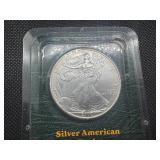 2000 Uncirculated American Silver Eagle in sealed Littleton  holder