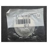2000 Uncirculated American Silver Eagle in sealed Littleton package