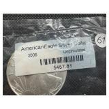 2006 Uncirculated American Silver Eagle in sealed Littleton package