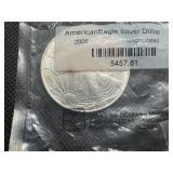 2006 Uncirculated American Silver Eagle in sealed Littleton package