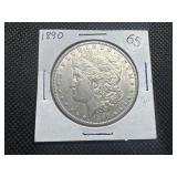 1890 Morgan Silver Dollar
