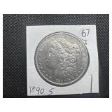 1890-S Morgan Silver Dollar
