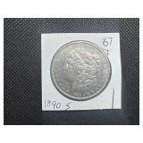 1890-S Morgan Silver Dollar