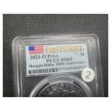 2021-O Privy Morgan Silver Dollar PCGS MS69 First Strike