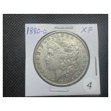 1880-O Morgan Silver Dollar Marked XF When Purchased