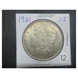 1921 Morgan Silver Dollar Marked XF When Purchased