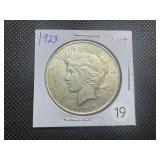 1923 Peace Silver Dollar Marked MS64 When Purchased