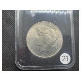 1925 Peace Silver Dollar Marked Gem BU Original Roll When Purchased