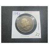1892 Columbian Commemorative Silver Half Dollar