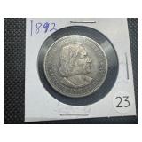 1892 Columbian Commemorative Silver Half Dollar