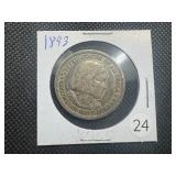 1893 Columbian Commemorative Silver Half Dollar