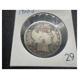 1900-S Silver Barber Half Dollar