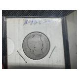 Three Barber Silver Quarters - 1908-O, 1910, and 1914