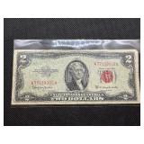 1953 Series C Red Seal $2 Bill