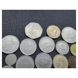 Twenty-two Older Foreign Coins, including one from 1866