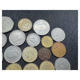 Twenty-two Older Foreign Coins, including one from 1866