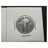 Two Silver Quarters, Standing Liberty and Washington
