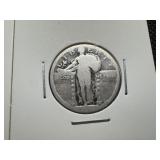 Two Silver Quarters, Standing Liberty and Washington