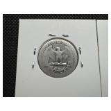 Two Silver Quarters, Standing Liberty and Washington