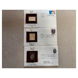 Three Collectible First Day of Issue Stamps